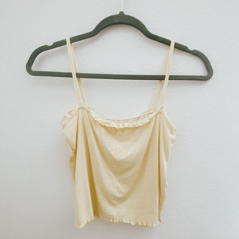 Yellow Crop Tank Top